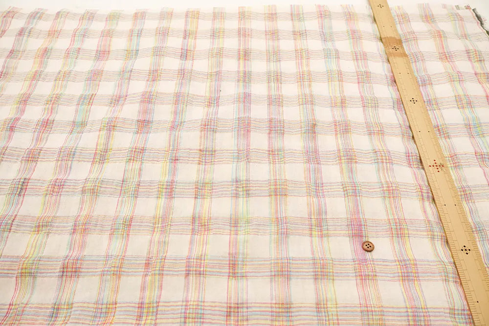 Made in China Trend Fabric - Colorful Check Fabric - nomura tailor