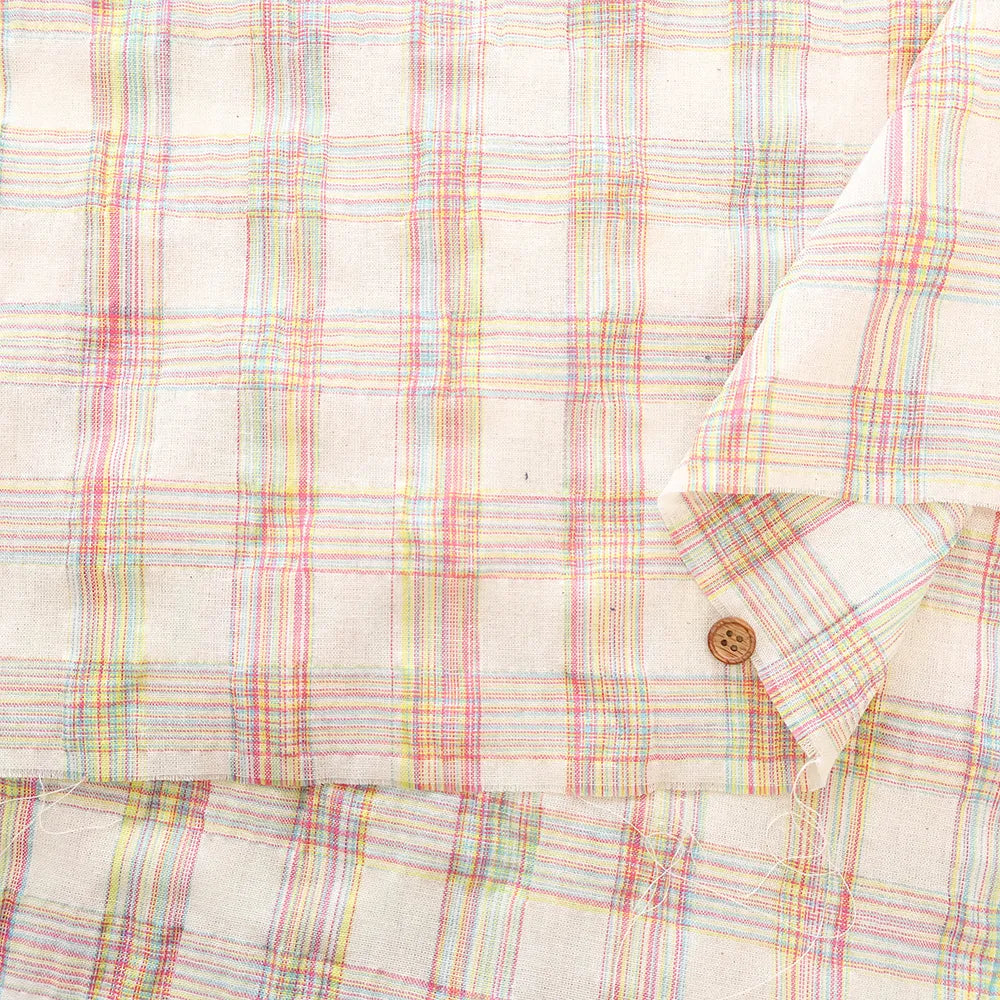 Made in China Trend Fabric - Colorful Check Fabric - nomura tailor