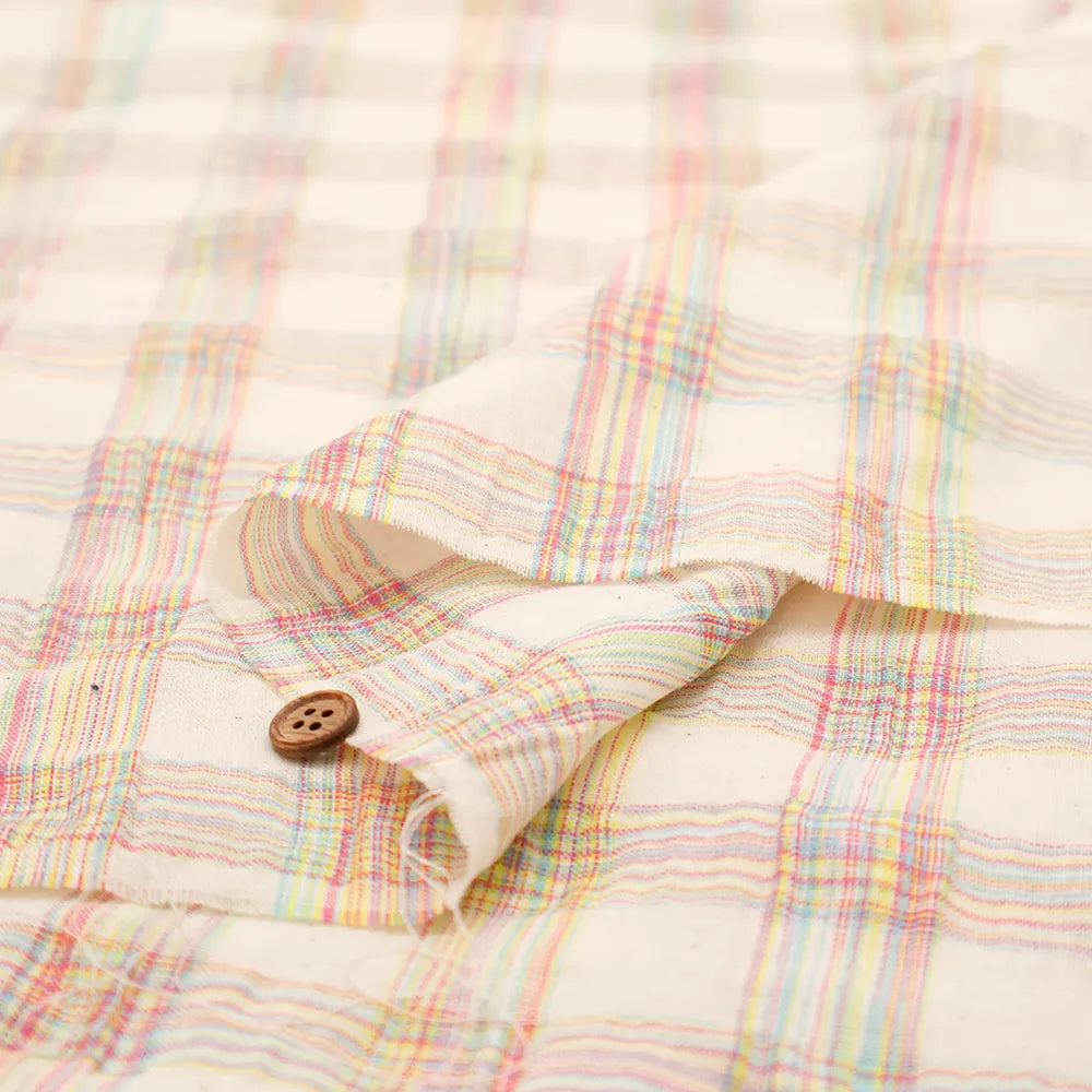 Made in China Trend Fabric - Colorful Check Fabric - nomura tailor