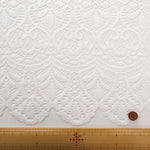 Polyester Café Curtain Fabric - Floral Lace Approx. 75cm length - nomura tailor