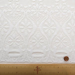 Polyester Café Curtain Fabric - Floral Lace Approx. 75cm length - nomura tailor
