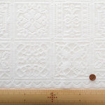 Polyester Café Curtain Fabric - Flower Tile Approx. 50cm length - nomura tailor