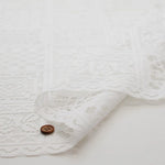 Polyester Café Curtain Fabric - Flower Tile Approx. 50cm length - nomura tailor