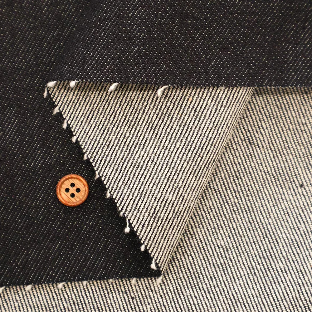 Double-Width Cotton Denim Fabric - Plain - nomura tailor