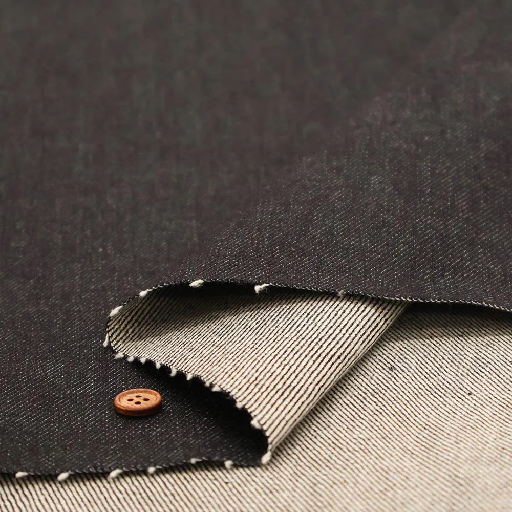 Double-Width Cotton Denim Fabric - Plain - nomura tailor
