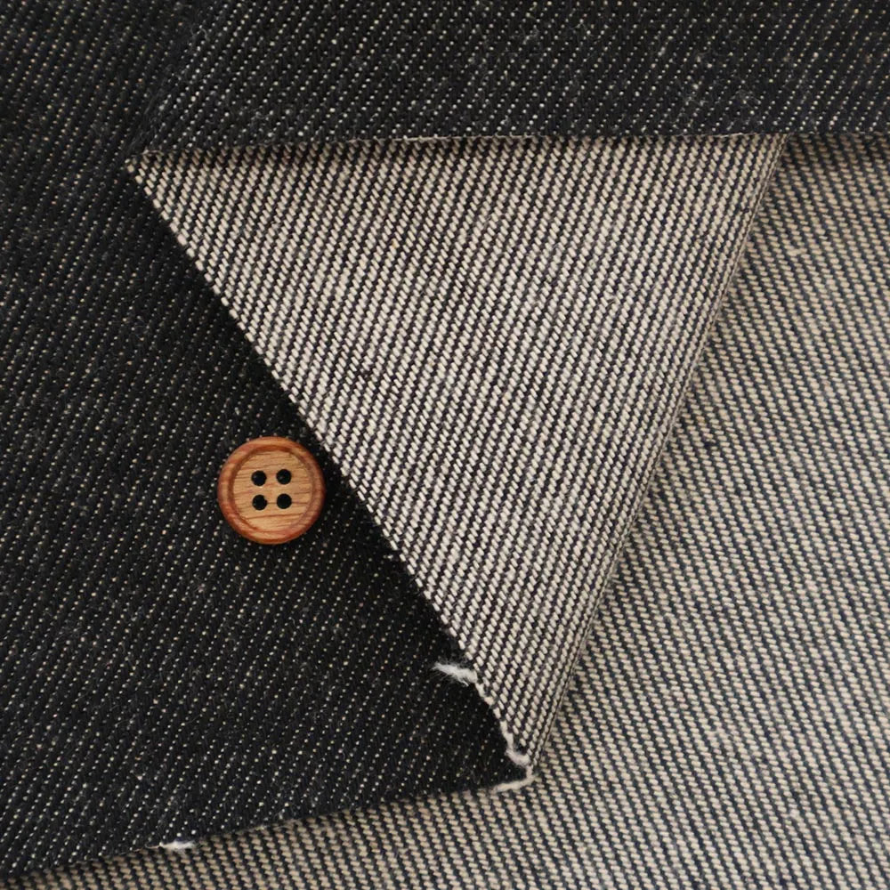 Double-Width Cotton Denim Fabric - Plain - nomura tailor
