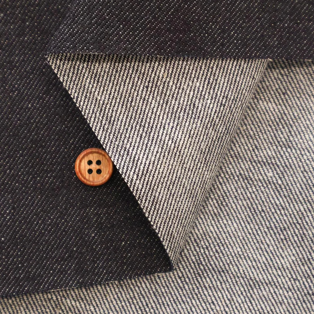 Double-Width Cotton Denim Fabric - Plain - nomura tailor