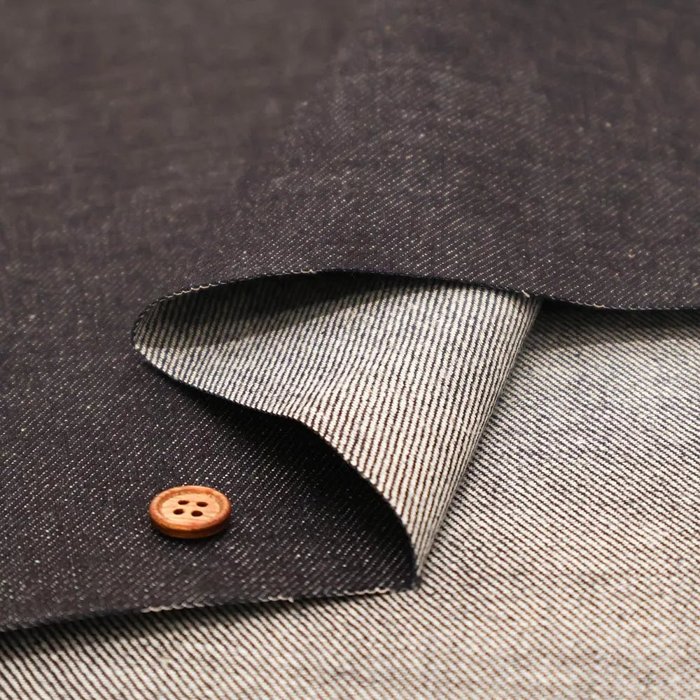 Double-Width Cotton Denim Fabric - Plain - nomura tailor