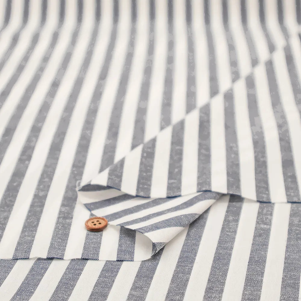 Cotton Yarn-Dyed Stripe Fabric - nomura tailor