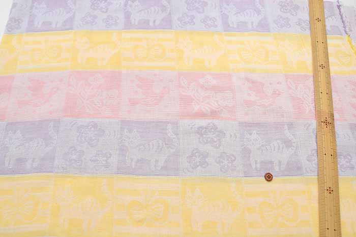 Cotton yarn-dyed double gauze fabric Cat - nomura tailor