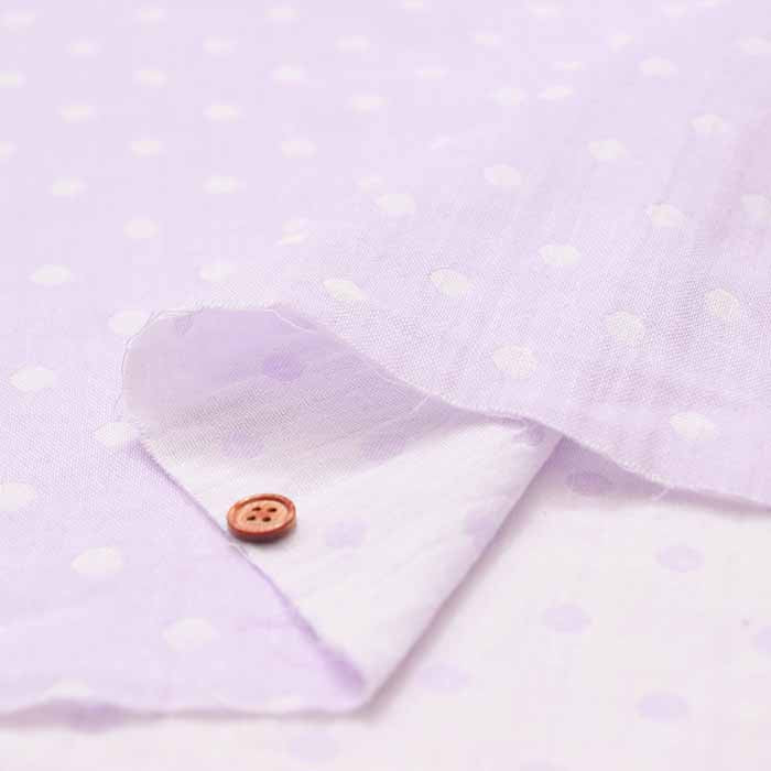 Cotton yarn-dyed double gauze fabric Dots - nomura tailor