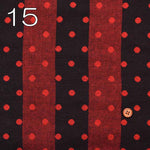 Cotton yarn-dyed double gauze fabric Dots & Stripes - nomura tailor