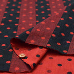 Cotton yarn-dyed double gauze fabric Dots & Stripes - nomura tailor