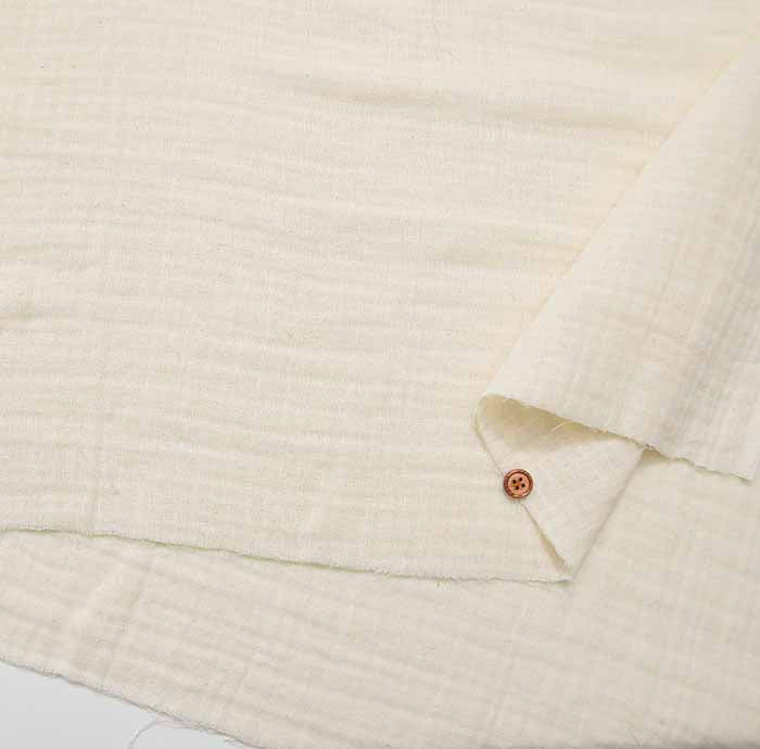 Cotton yarn-dyed double gauze fabric Plain - nomura tailor