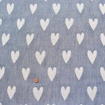 Cotton yarn-dyed double gauze fabric Heart - nomura tailor