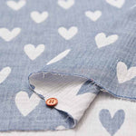 Cotton yarn-dyed double gauze fabric Heart - nomura tailor