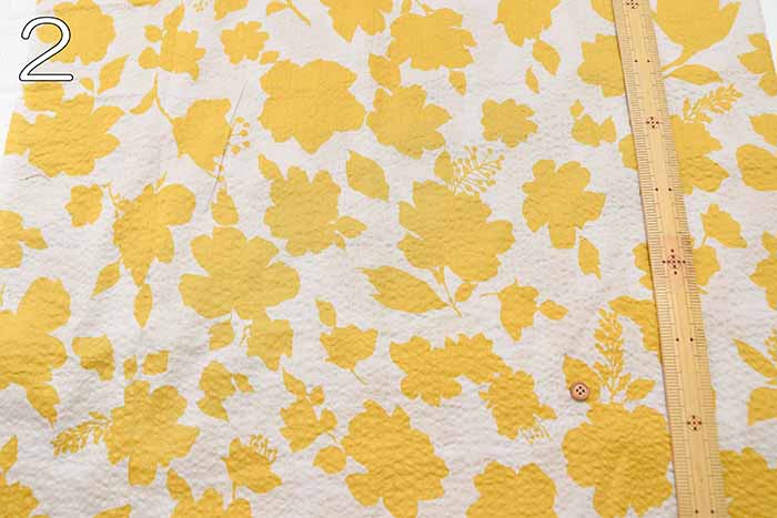 Cotton ripple printed fabric Flower - nomura tailor