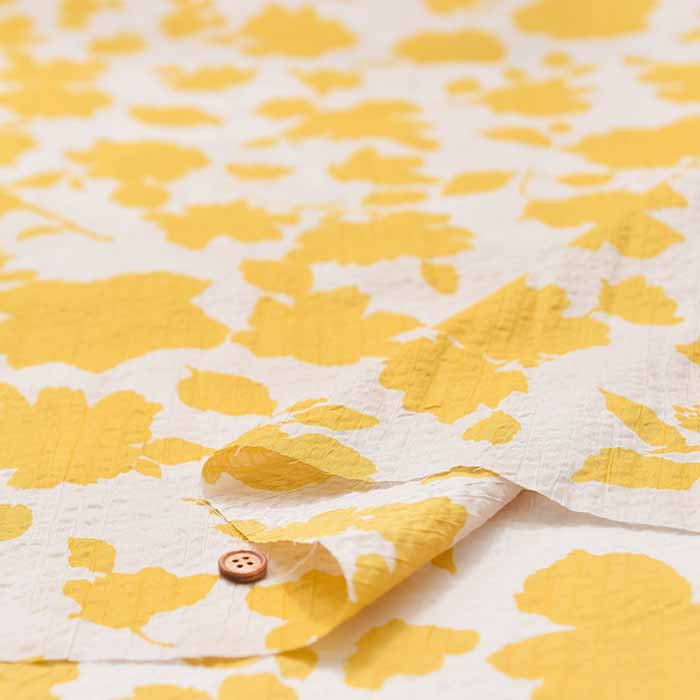 Cotton ripple printed fabric Flower - nomura tailor