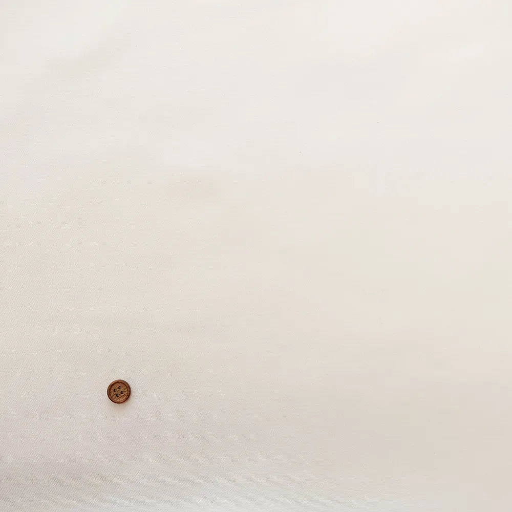 Cotton Stretch White Denim Fabric - Plain - nomura tailor