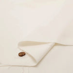 Cotton Stretch White Denim Fabric - Plain - nomura tailor