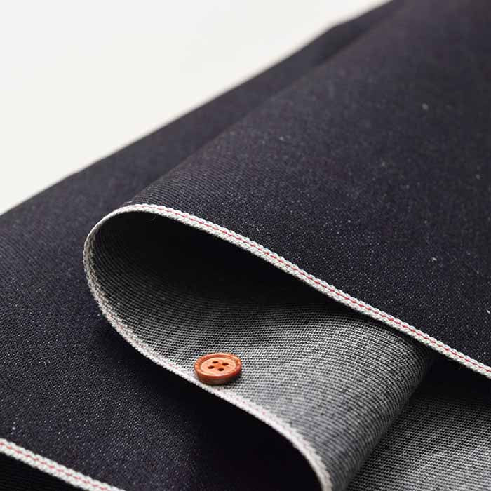 Cotton selvage denim fabric Solid colour - nomura tailor