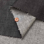 Turkish black stretch denim fabric Solid colour - nomura tailor