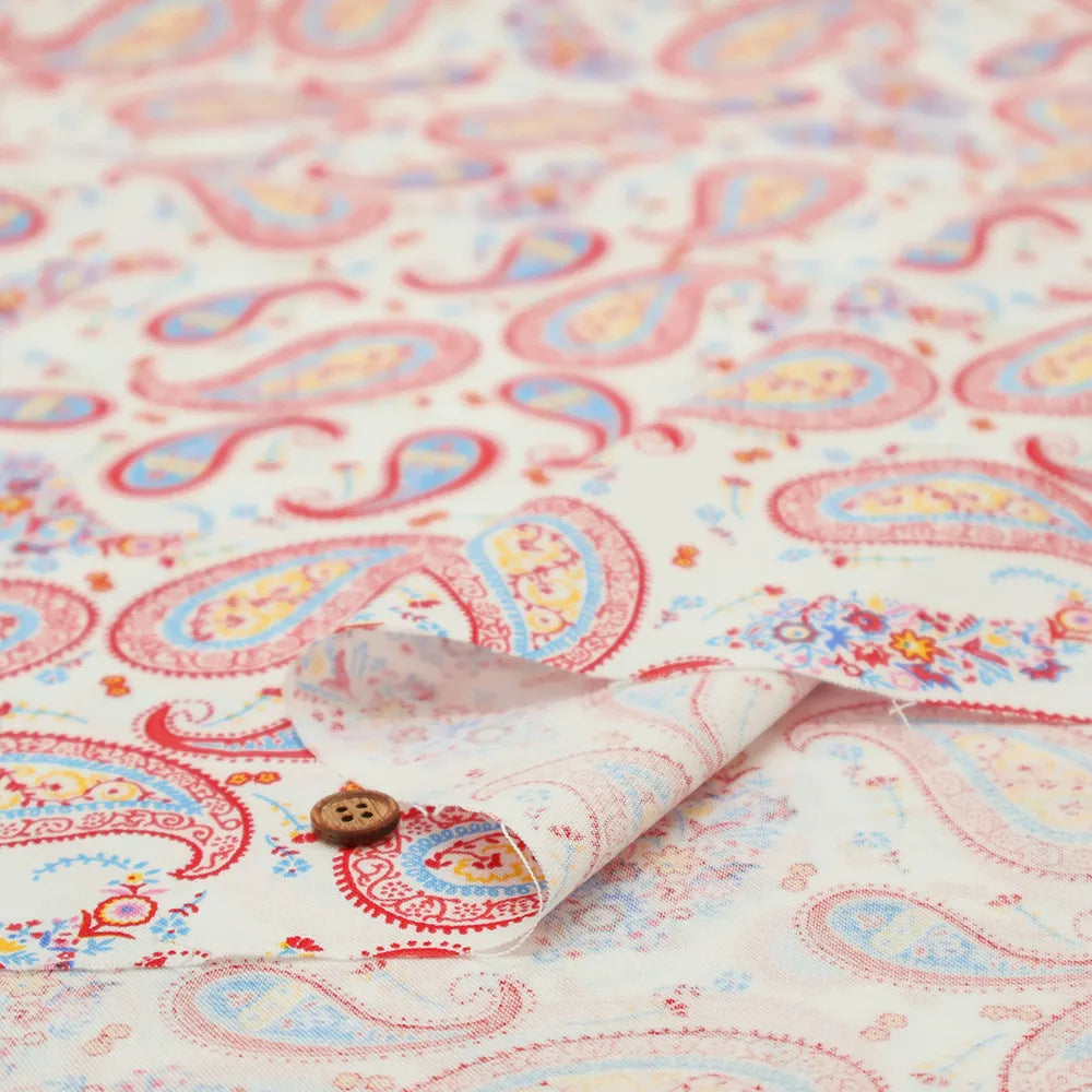 USA Cotton Sheeting Printed Fabric - Paisley - nomura tailor