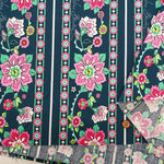 USA Cotton Sheeting Printed Fabric - Geometric Flowers - nomura tailor