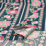 USA Cotton Sheeting Printed Fabric - Geometric Flowers - nomura tailor