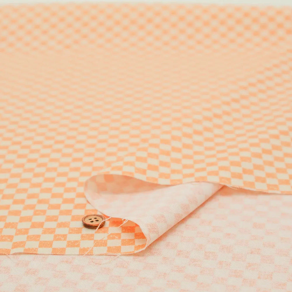 USA Cotton Sheeting Printed Fabric - Plaid - nomura tailor