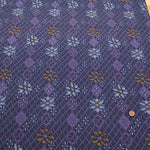 USA Cotton Sheeting Printed Fabric - Grid Flowers - nomura tailor