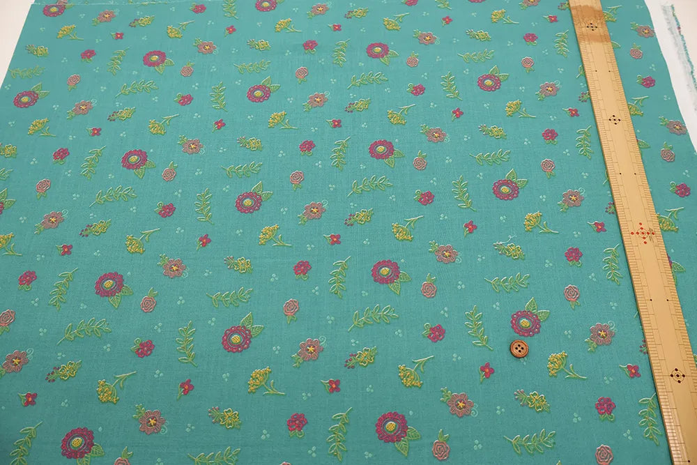 USA Cotton Sheeting Printed Fabric - Flowers - nomura tailor