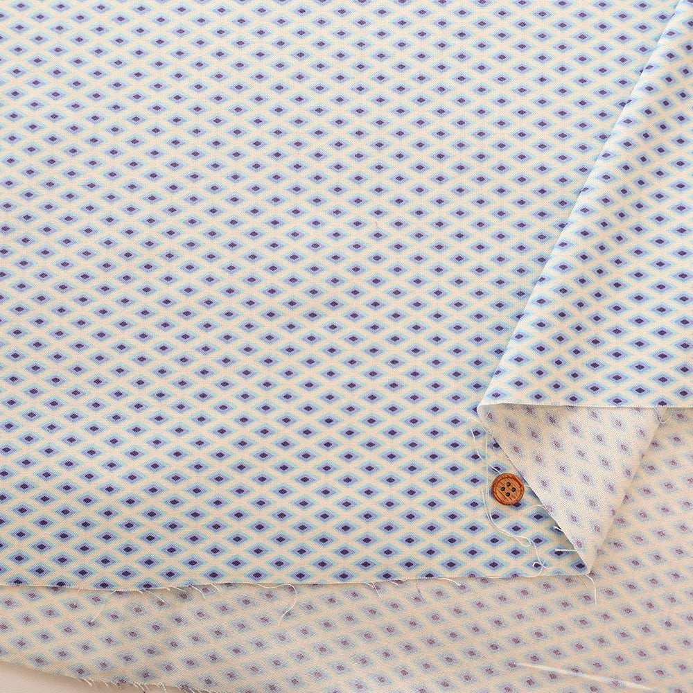 USA Cotton Sheeting Printed Fabric - Diamond - nomura tailor