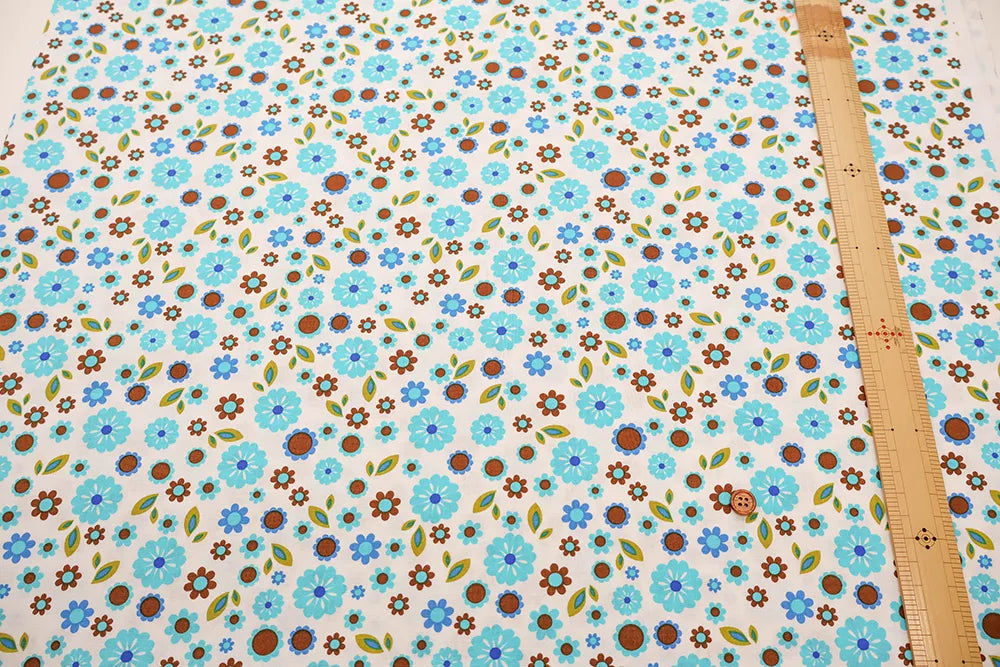 USA Cotton Sheeting Printed Fabric - Flowers - nomura tailor