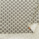 USA Cotton Sheeting Printed Fabric - Monotone Flowers - nomura tailor