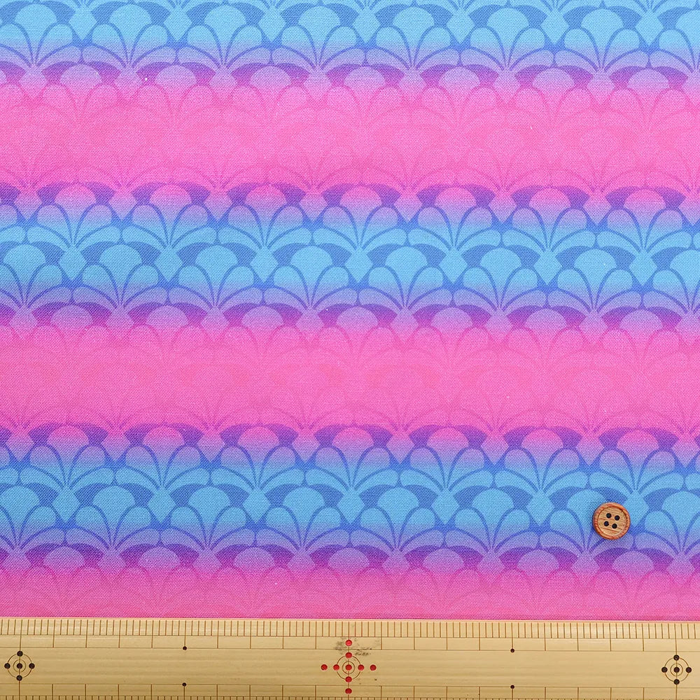 USA Cotton Sheeting Printed Fabric - Scallop - nomura tailor