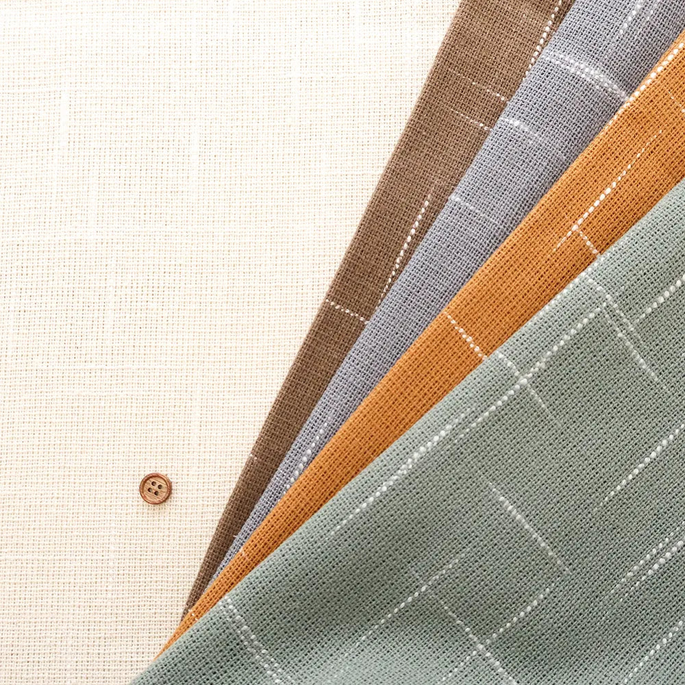 Made in India T/C Slub Fabric - Plain - nomura tailor