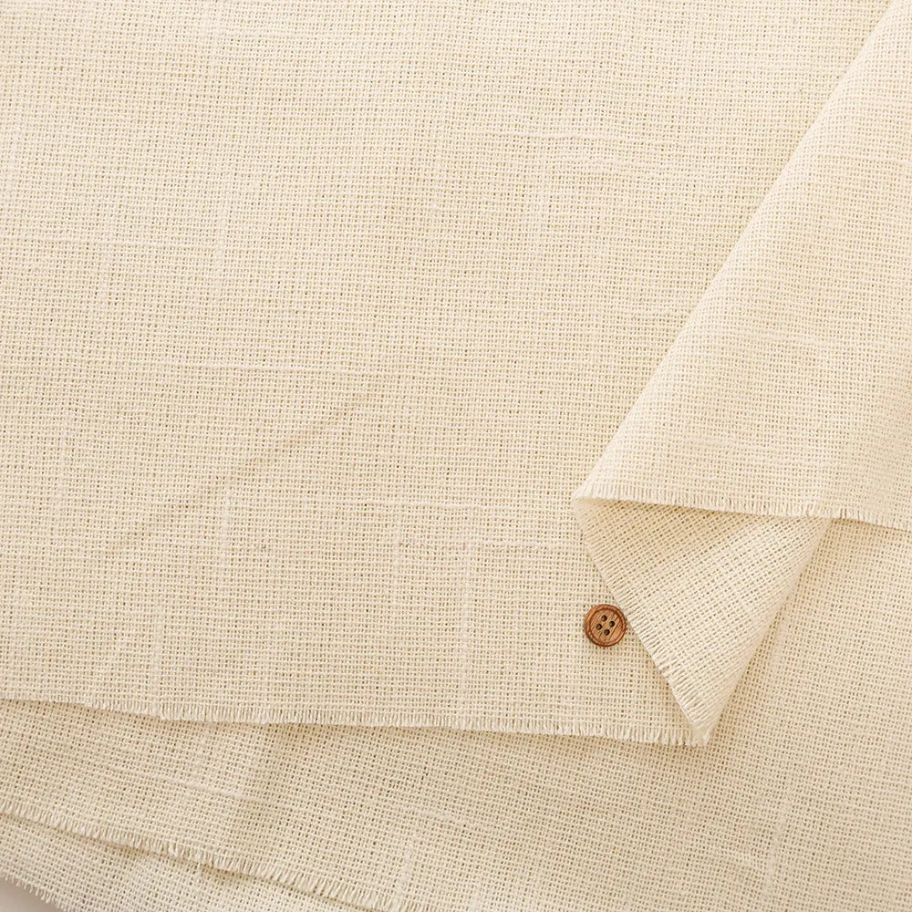Made in India T/C Slub Fabric - Plain - nomura tailor