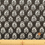 インド製 T/Cキャンバスプリント生地 エスニック リーフパターン - nomura tailor