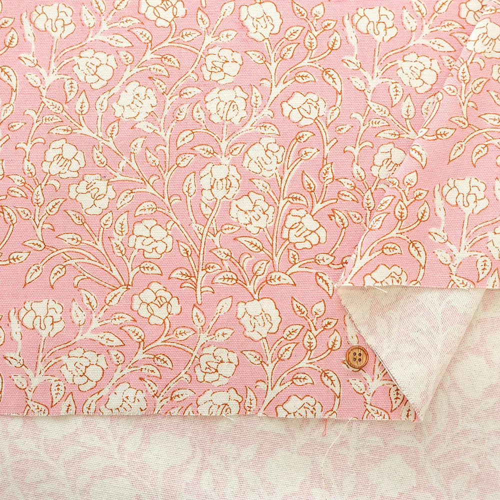 インド製 T/Cキャンバスプリント生地 エスニック - Flowers - nomura tailor