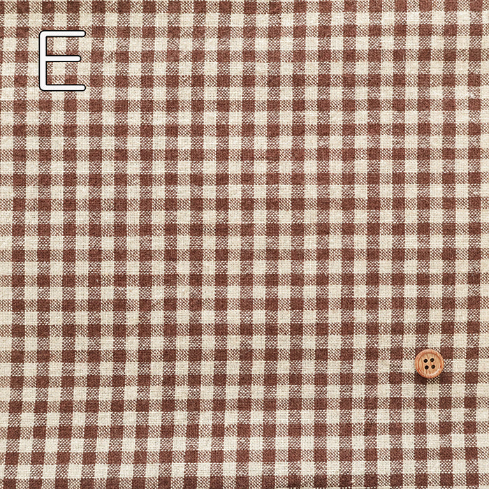 C/L Yarn-dyed Washer Fabric - Gingham Check(Small) - nomura tailor