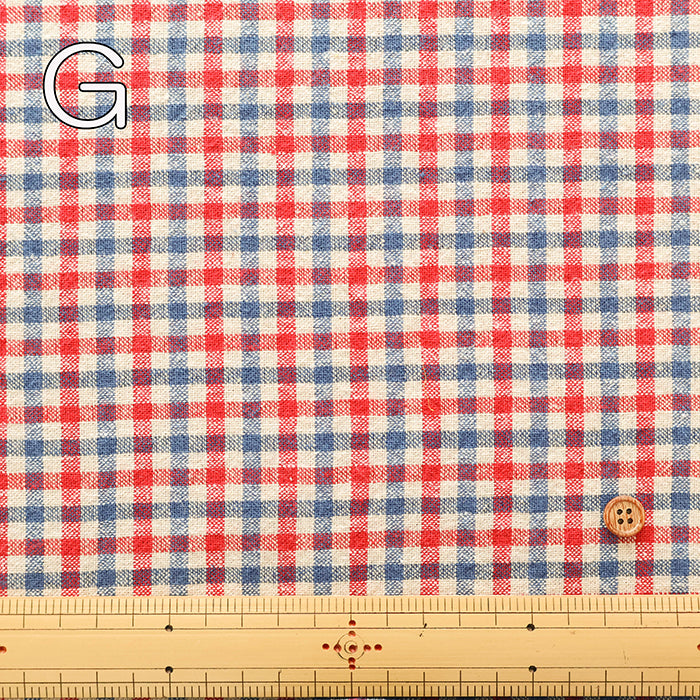 C/L Yarn-dyed Washer Fabric - Gingham Check(Small) - nomura tailor