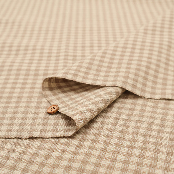 C/L Yarn-dyed Washer Fabric - Gingham Check(Small) - nomura tailor