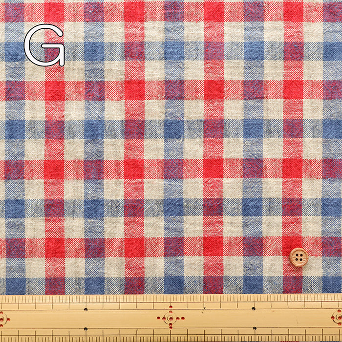 C/L Yarn-dyed Washer Fabric - Gingham Check(Medium) - nomura tailor