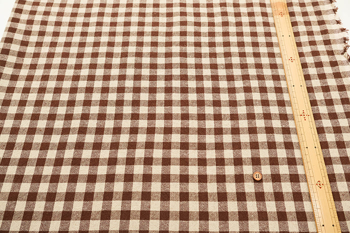 C/L Yarn-dyed Washer Fabric - Gingham Check(Medium) - nomura tailor