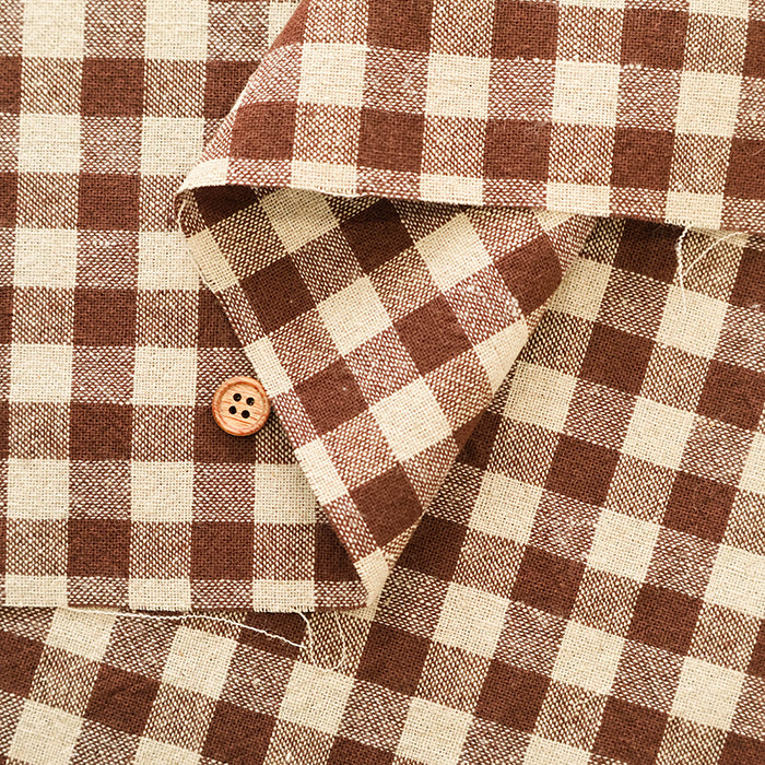 C/L Yarn-dyed Washer Fabric - Gingham Check(Medium) - nomura tailor
