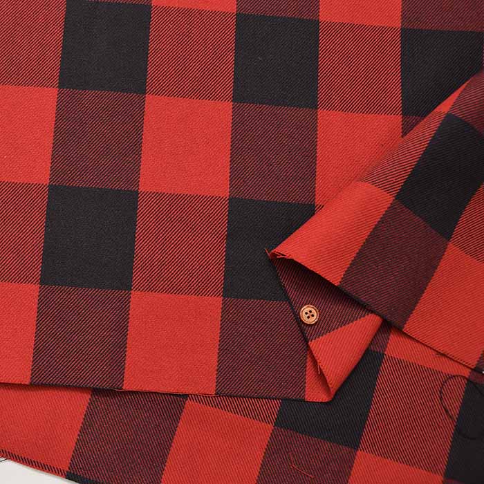 Cotton block check fabric - nomura tailor