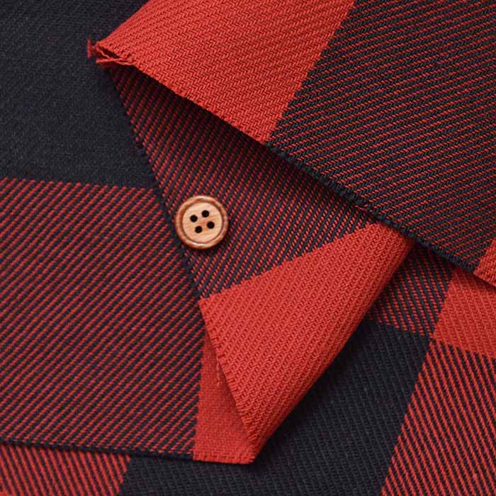 Cotton block check fabric - nomura tailor