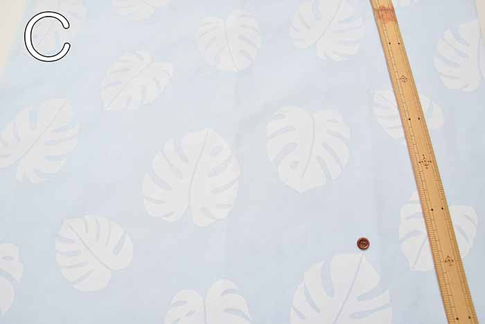 T/C printed fabric Hawaiian Monstera - nomura tailor