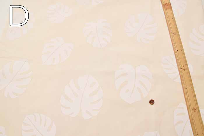 T/C printed fabric Hawaiian Monstera - nomura tailor